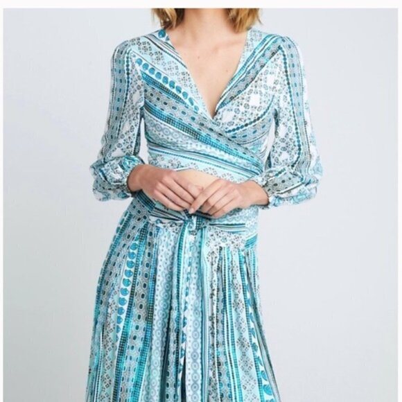 ZHU Ulma Long Sleeve Wrap Top Pants Set XS NWT #105 - Picture 2 of 6